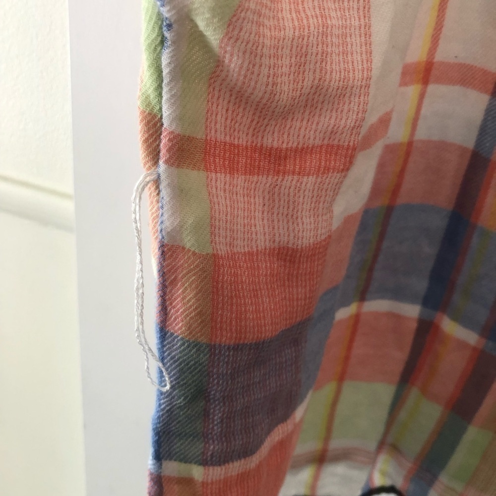 Caslon Pink Plaid Button Down Blouse Plus 1X - Picture 8 of 8